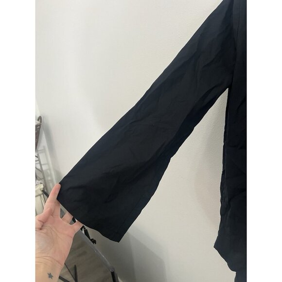 SBJ Austin Black Long Sleeve Cotton Tunic Top Size 1 - Picture 4 of 14